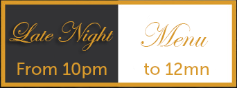 Late Night Menu Centro Restaurant