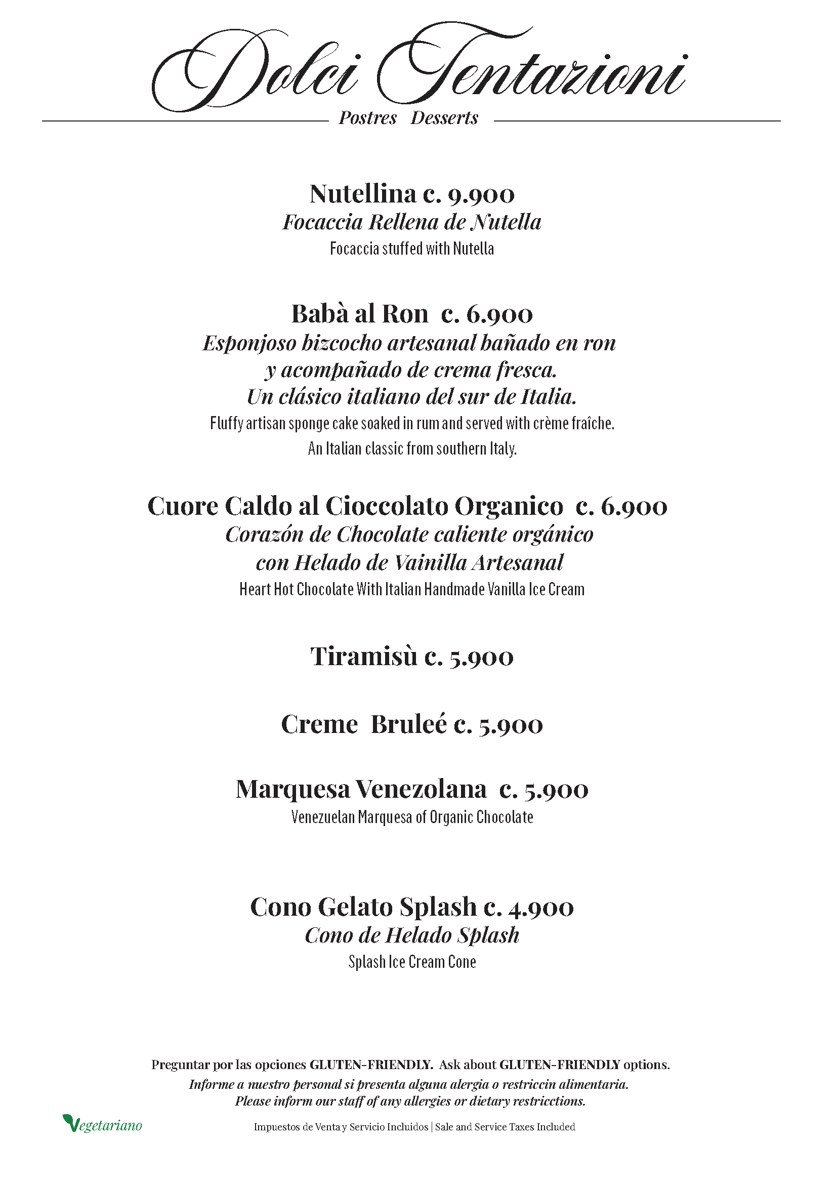 Ristorante Pizzeria Gusto Lindora - Dolci Tentazioni